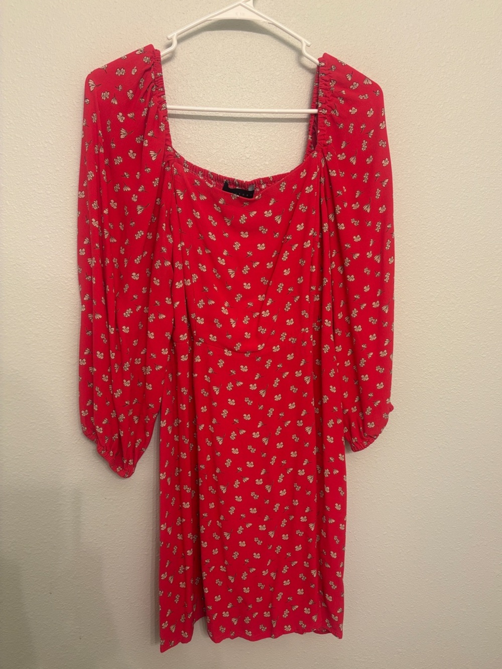 Sanctuary Red Floral Long Sleeve Dress